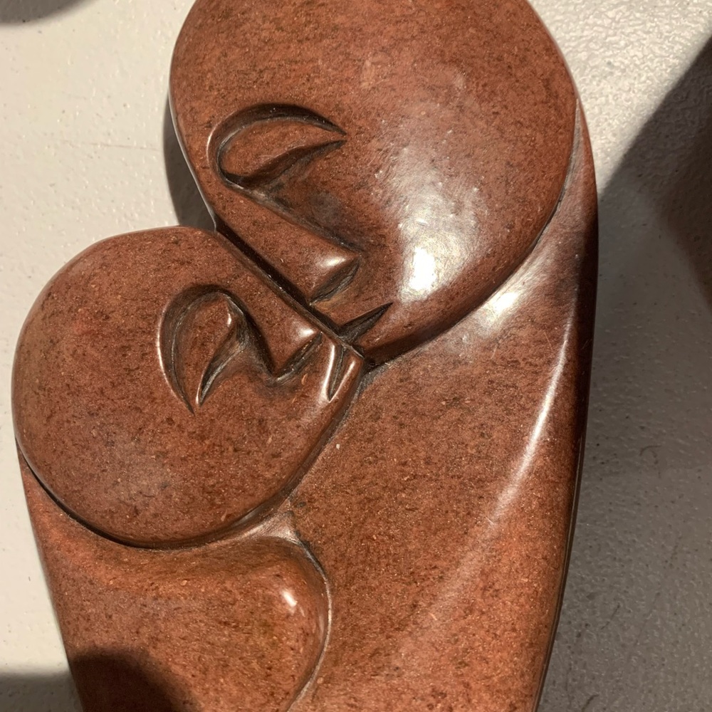 Abstract Brown Stone Sculpture lovers